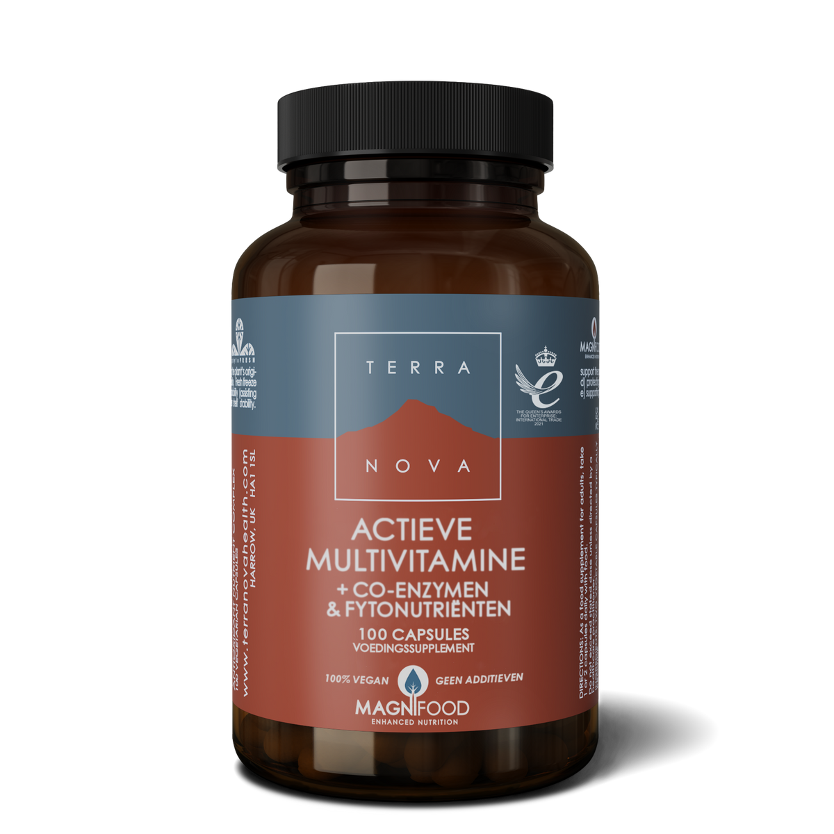 Terranova Actieve multivitamine & co-enzymen 100 Vegetarische capsules