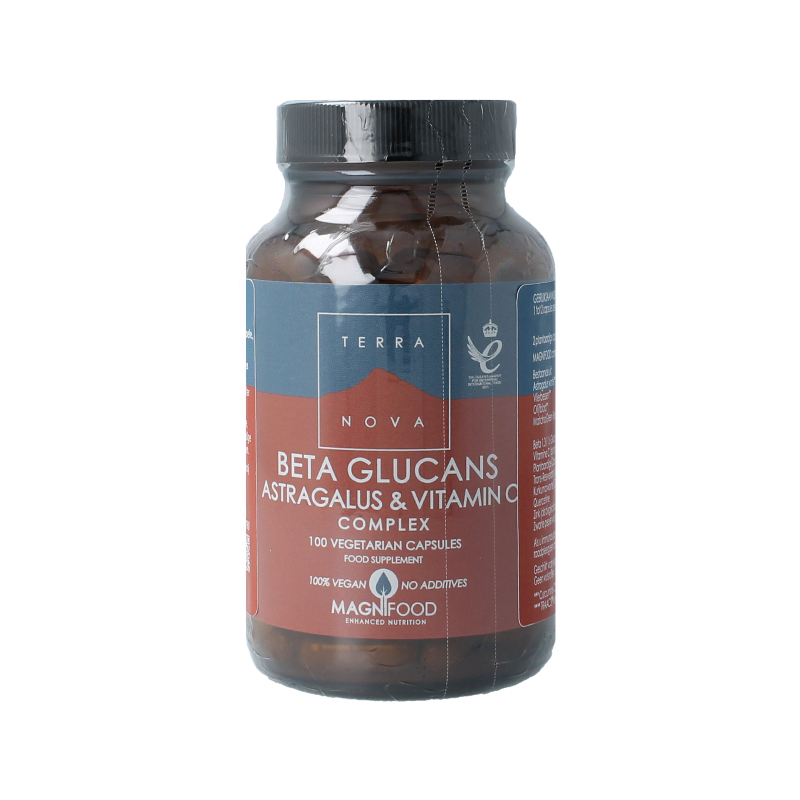 Terranova Beta glucans astragalus vitamine C complex 100 Vegetarische capsules