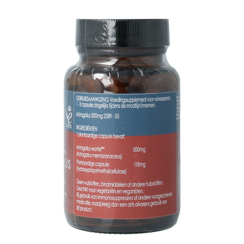 Terranova Astragalus 500mg 50 Vegetarische capsules