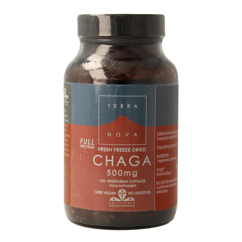 Terranova Chaga 500mg 100 Vegetarische capsules
