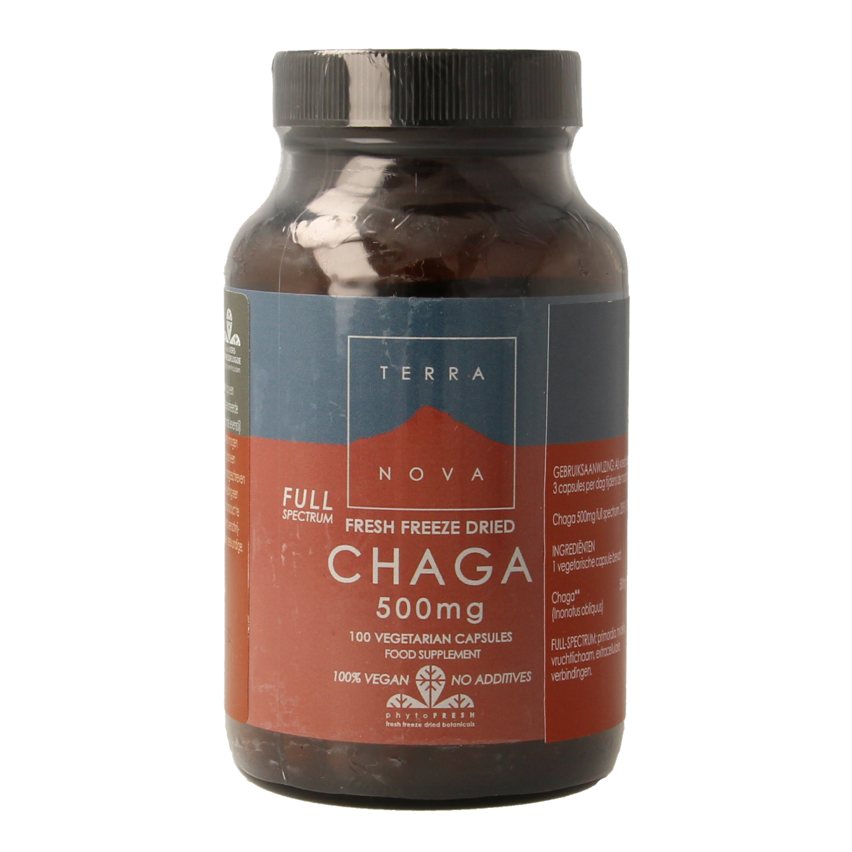 Terranova Chaga 500mg 100.00 Vegetarische capsules