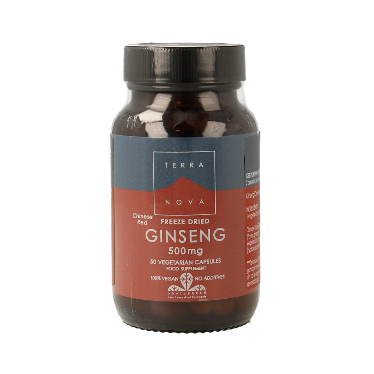 Terranova Ginseng 500mg 50.00 Vegetarische capsules