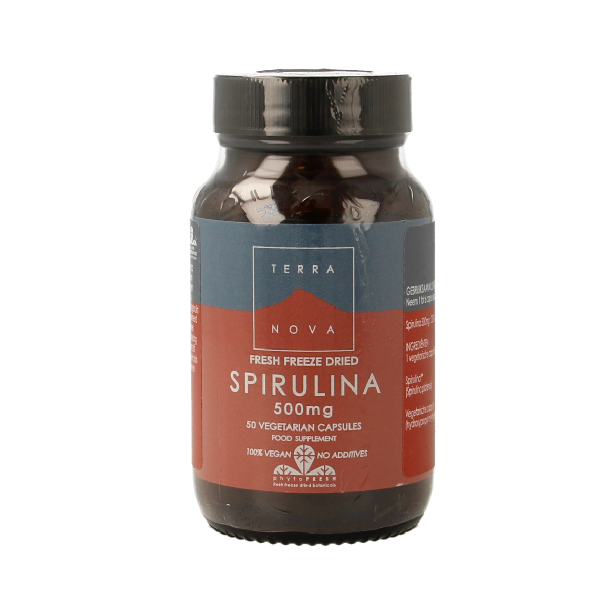 Terranova Spirulina 500mg 50.00 Vegetarische capsules