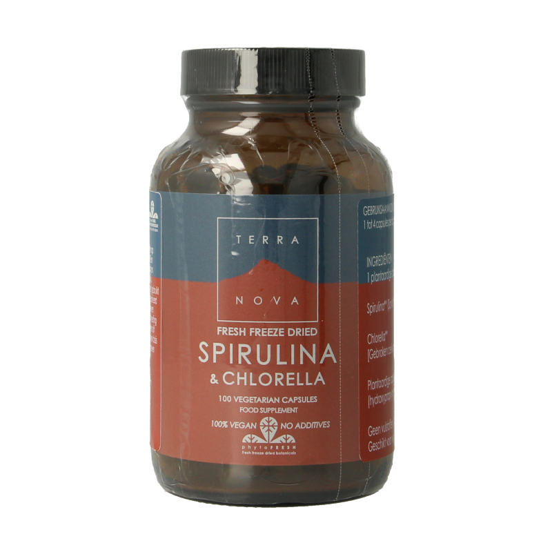 Terranova Spirulina & chlorella complex 100 Vegetarische capsules