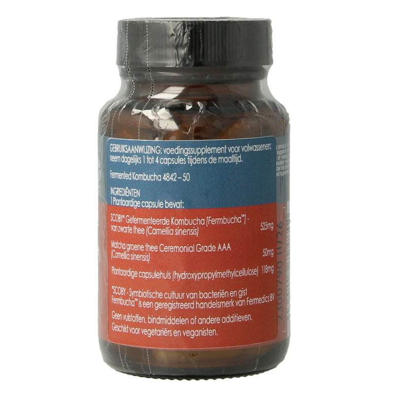 Terranova Fermented kombucha 50 Vegetarische capsules