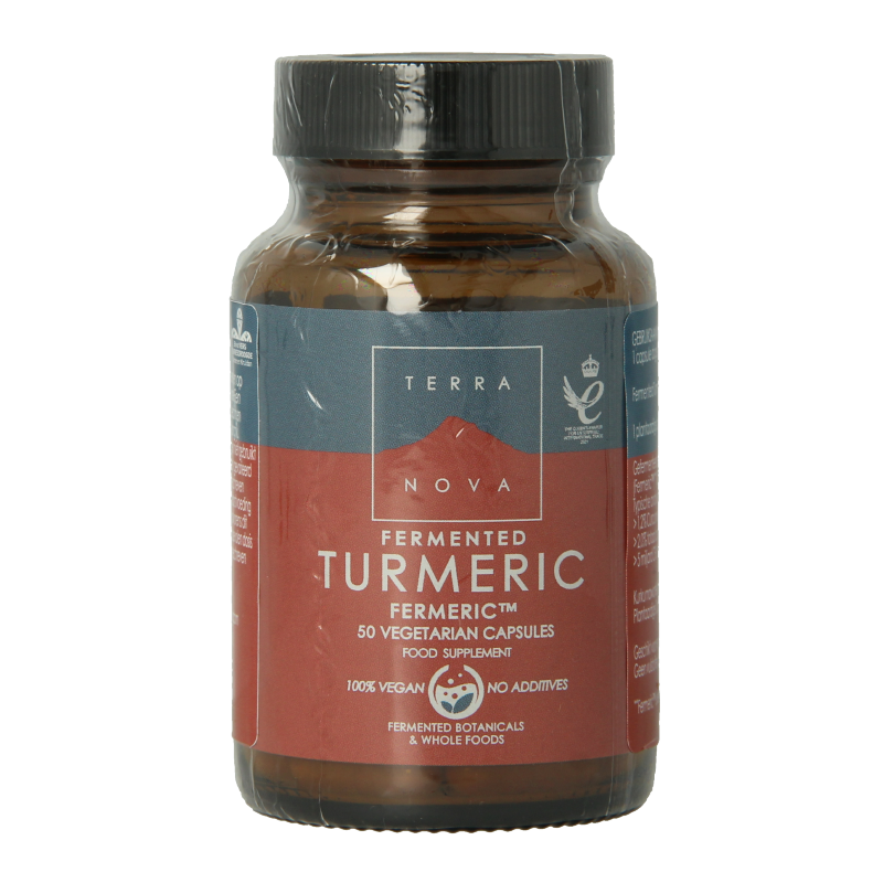 Terranova Fermented turmeric 350mg 50 Vegetarische capsules