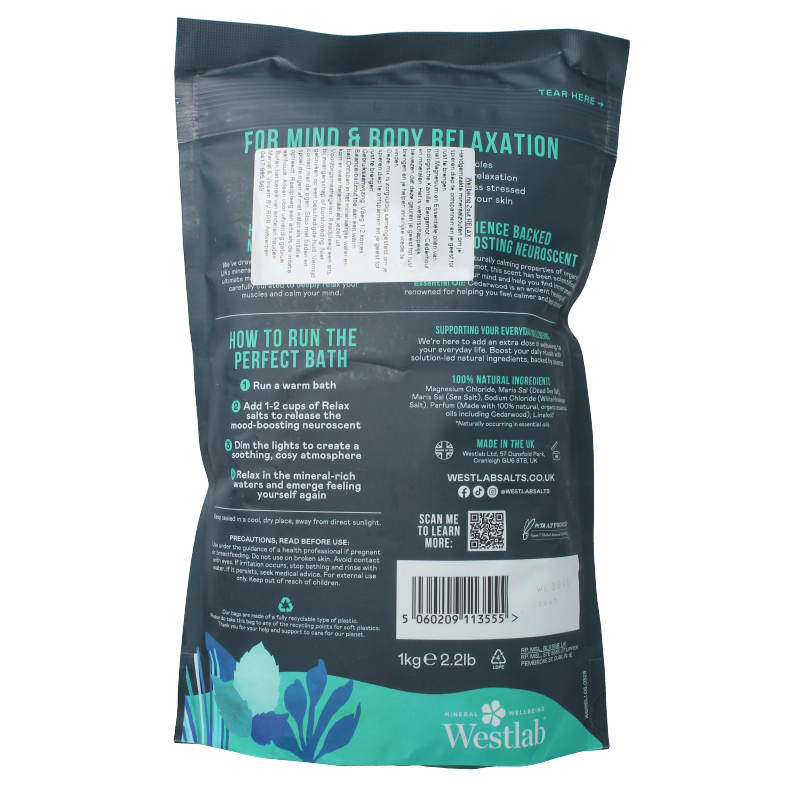 Westlab Badzout wellbeing relax 1000 Gram