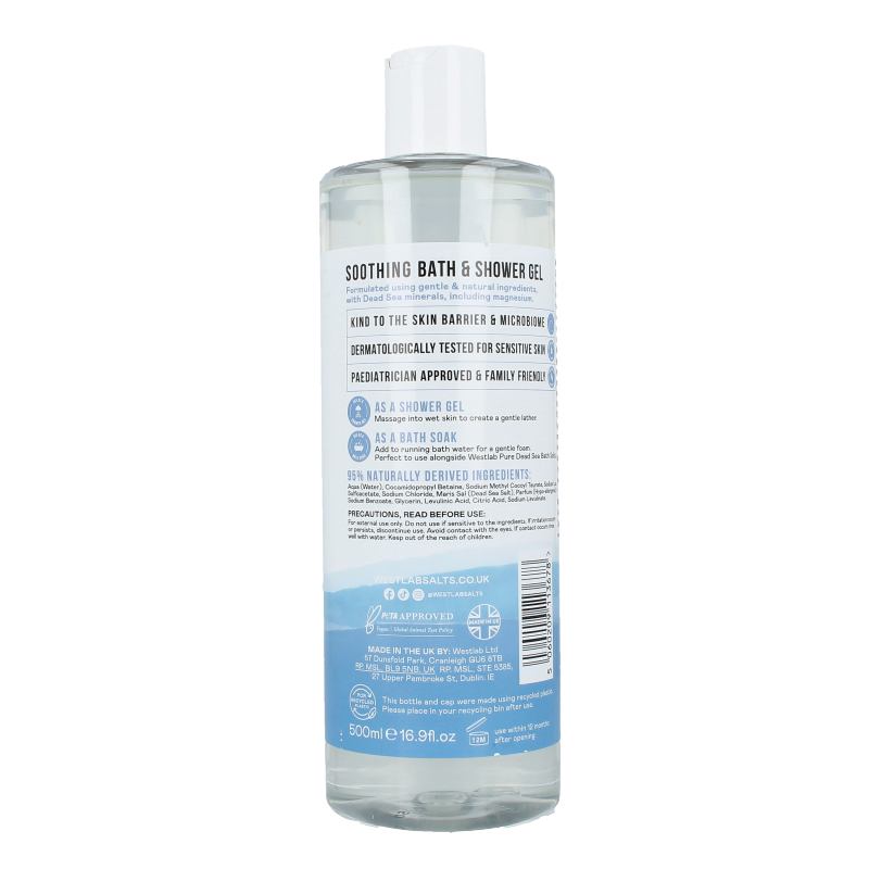 Westlab Bad en douchegel dode zee mineralen 500 Milliliter