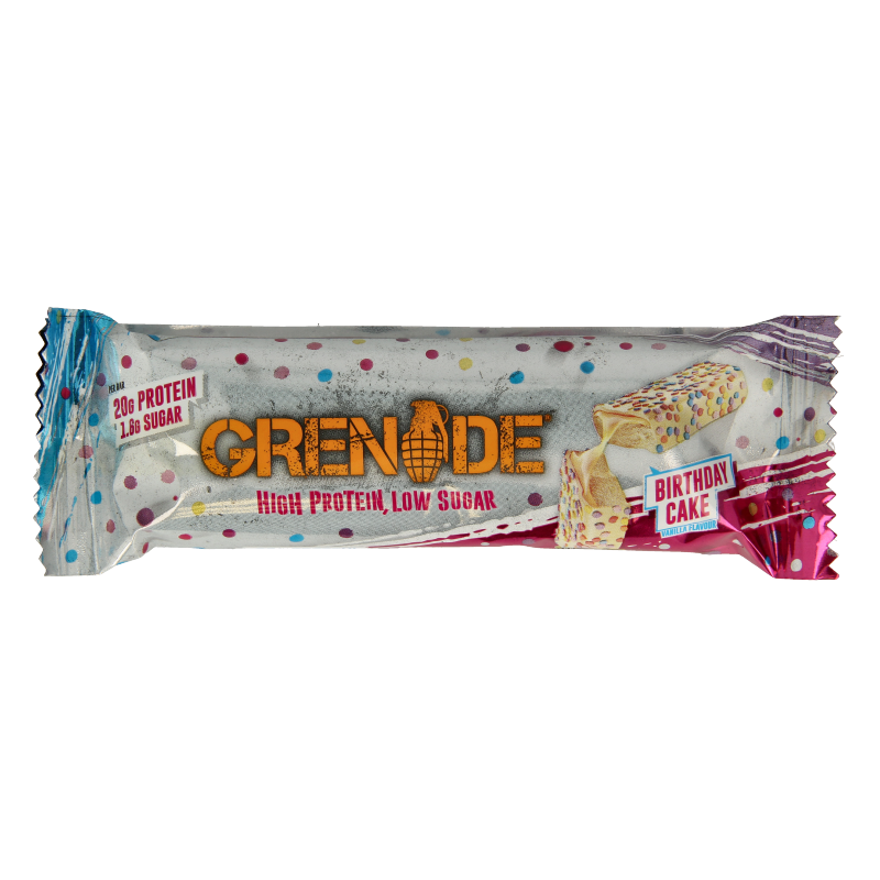 Grenade High protein bar birthday cake 60 Gram