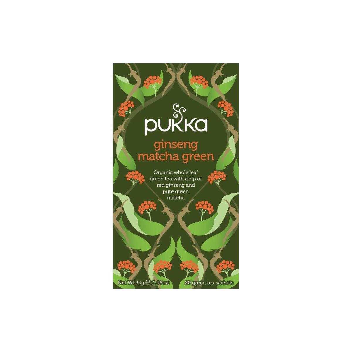 Pukka Ginseng matcha green bio 20.00 Zakjes