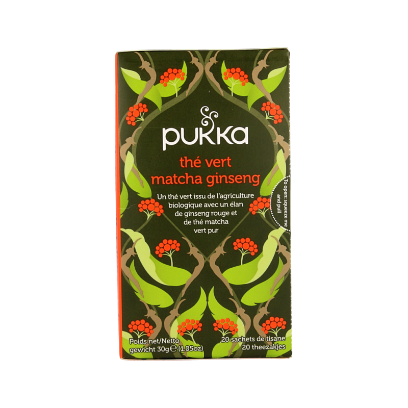 Pukka Ginseng matcha green bio 20 Zakjes
