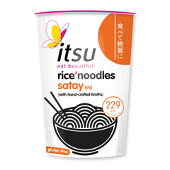 Itsu Satay rice noodles cup glutenvrij 63 Gram