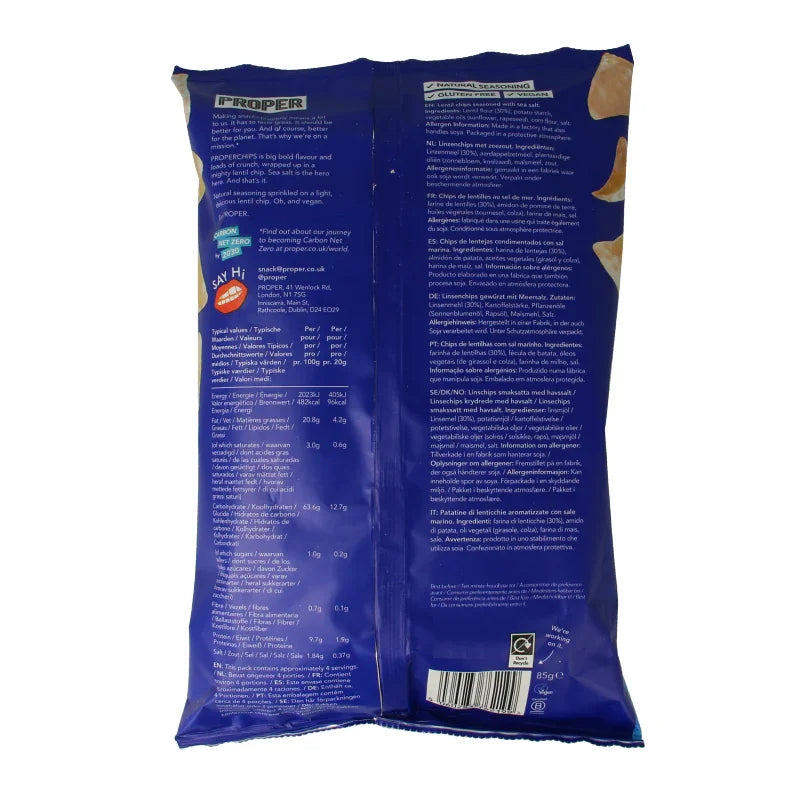 Proper Chips Chips sea salt glutenvrij 85 Gram