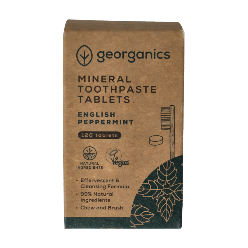 Georganics Toothpaste tablets english peppermint 120 Tabletten