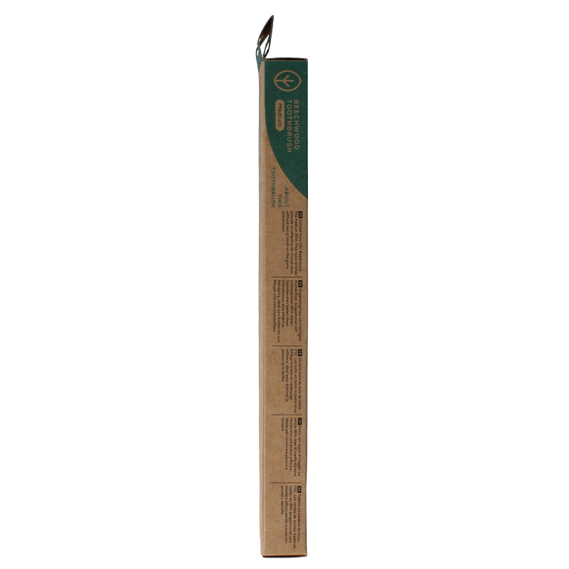 Georganics Toothbrush medium beechwood 1 Stuks