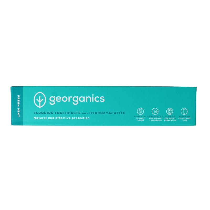 Georganics Toothpaste fluor fresh mint tube 75 Milliliter