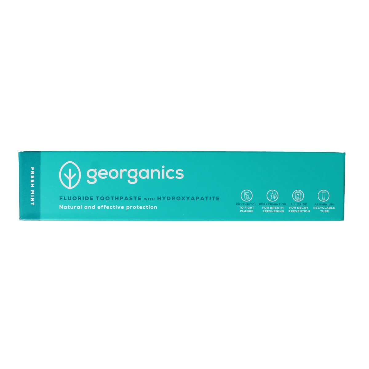 Georganics Toothpaste fluor fresh mint tube 75.00 Milliliter
