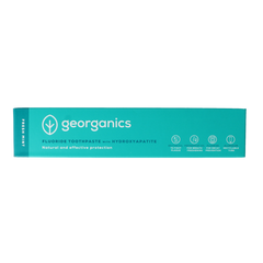 Georganics Toothpaste fluor fresh mint tube 75.00 Milliliter