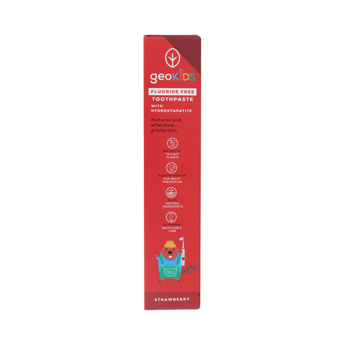 Georganics Fluoride Free Toothpaste Hydroxyapatite Strawberry 75.00 Milliliter