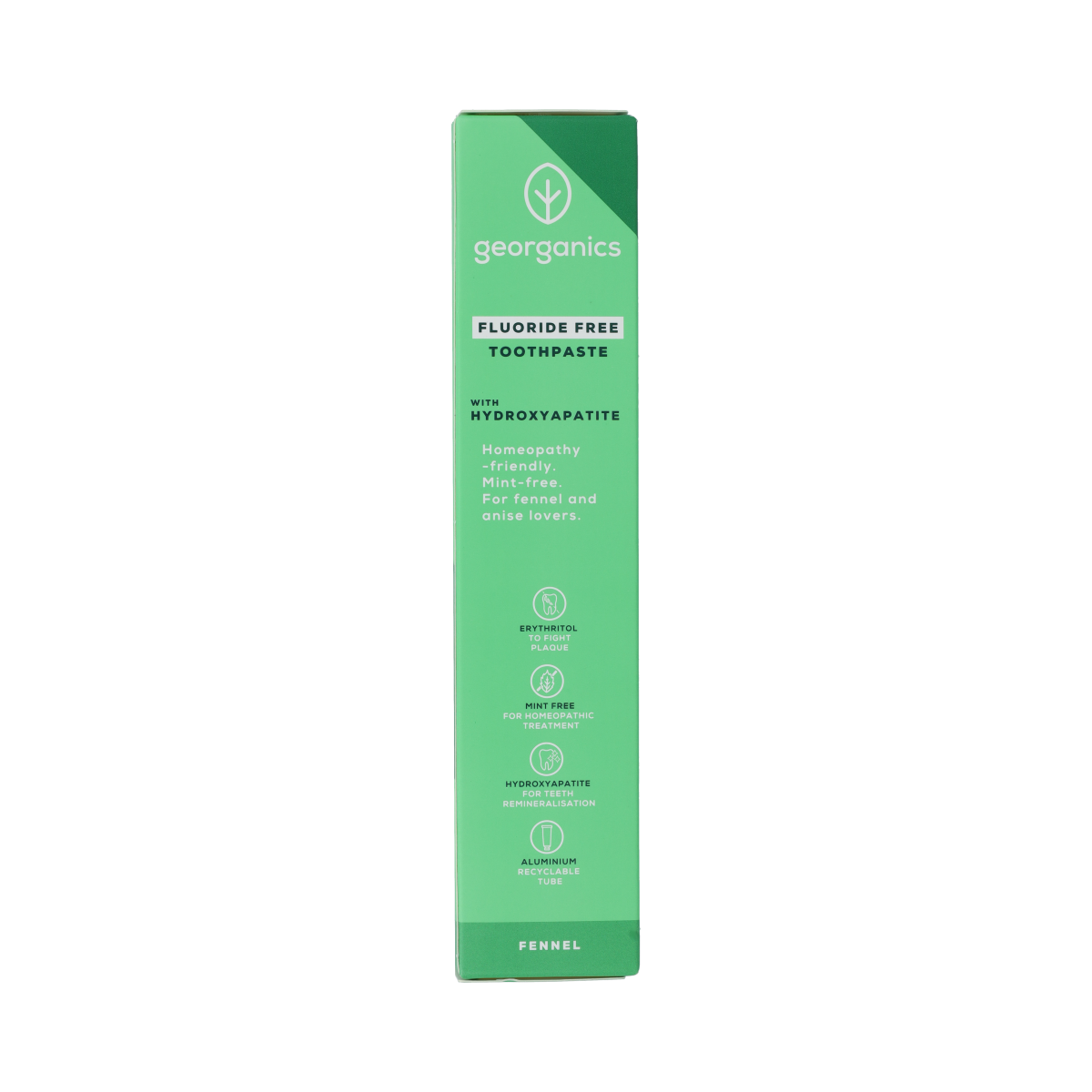 Georganics Fluoride Free Toothpaste Hydroxyapatite - Fennel 75.00 Milliliter