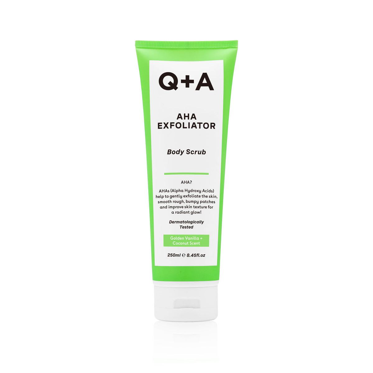 Q+A Bodyscrub aha exfoliator 250 Milliliter
