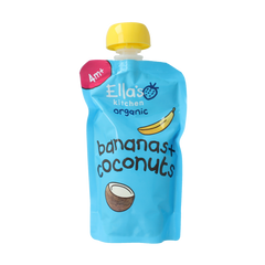Ella's Kitchen Bananas & coconut knijpzakje 4+ maanden bio 120.00 Gram