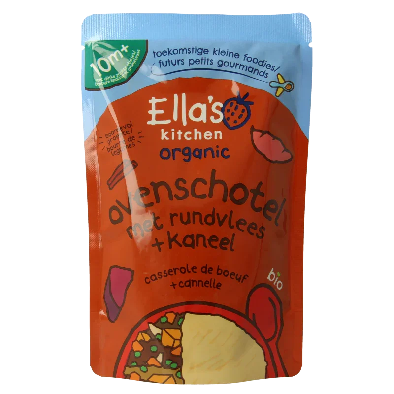 Ella's Kitchen Ovenschotel met rundvlees en kaneel 10+ mnd bio 190 Gram