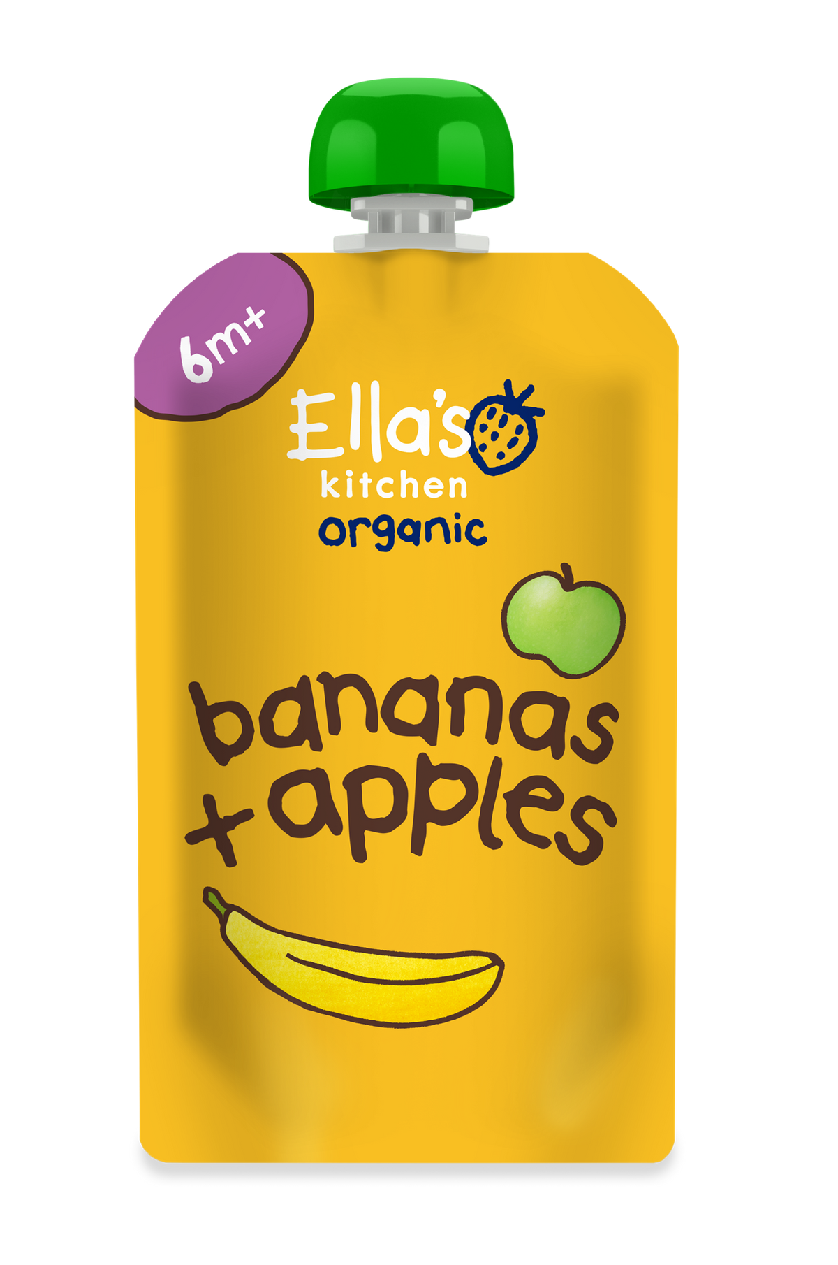 Ella's Kitchen Bananen + appels 6+ bio 120.00 Gram