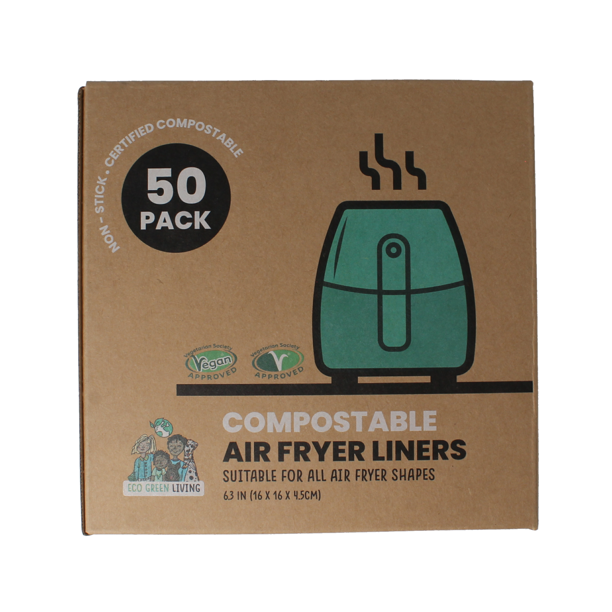 Eco Green Living Bakpapier airfryer 50.00 Stuks