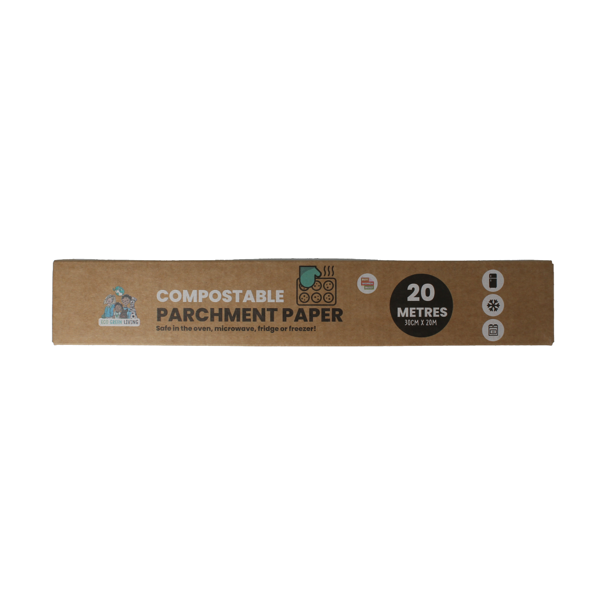 Eco Green Living Bakpapier composteerbaar 20 meter 1.00 Stuks