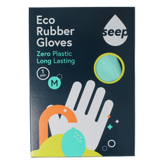 Seep Handschoen rubber eco maat M 1.00 Paar