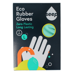 Seep Handschoen fairtrade rubber composteerbaar mt L 1.00 Paar