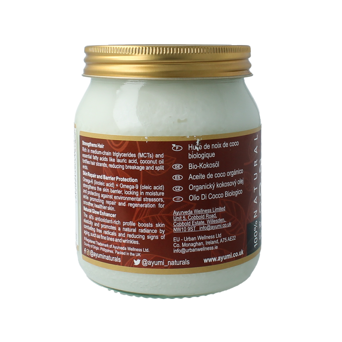 Ayumi Coconut oil organic virgin 290.00 Gram