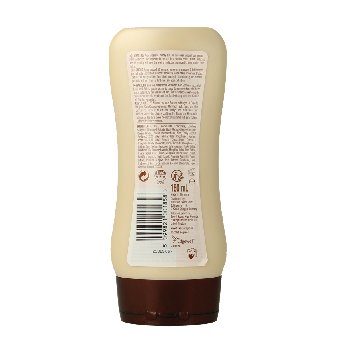 Hawaiian Tropic Satin ultra radiance sun lotion SPF50+ 180.00 Milliliter