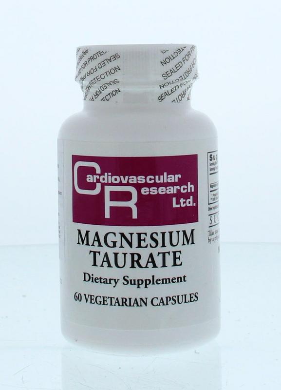 Cardio Vasc Res Magnesium tauraat 60 Capsules
