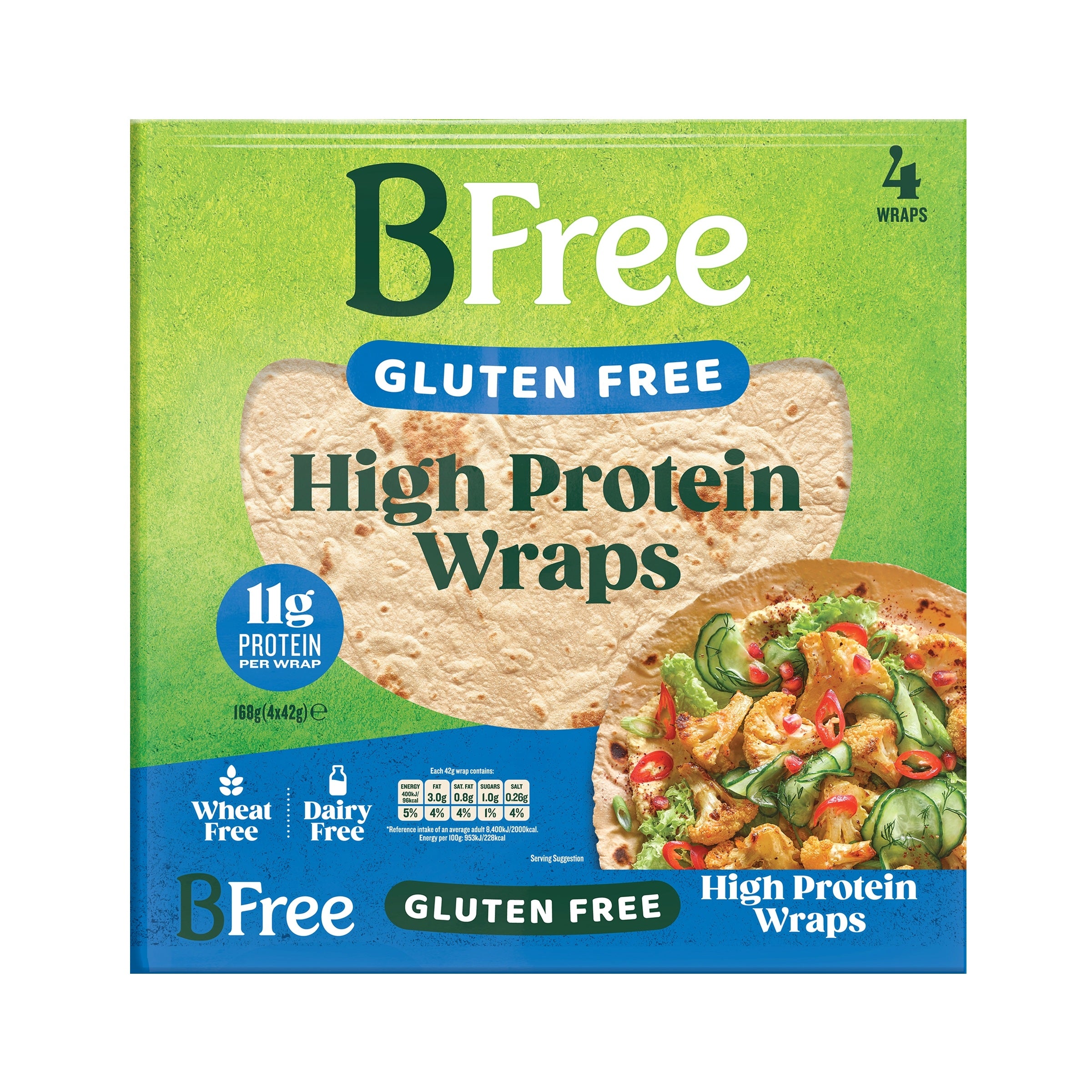 BFree Wraps high protein 168 Gram