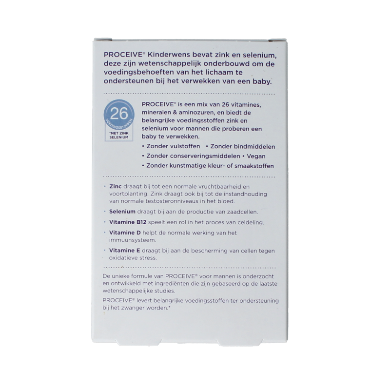 Proceive Kinderwens man 60 Capsules