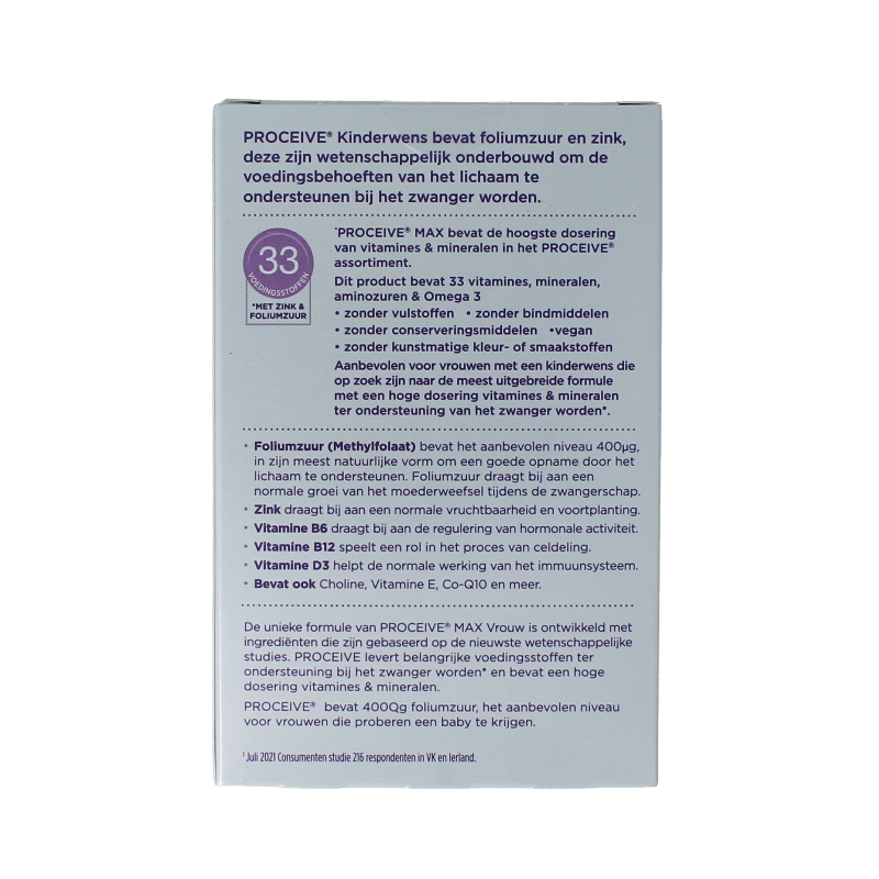 Proceive Kinderwens max vrouw sachets 30 Stuks