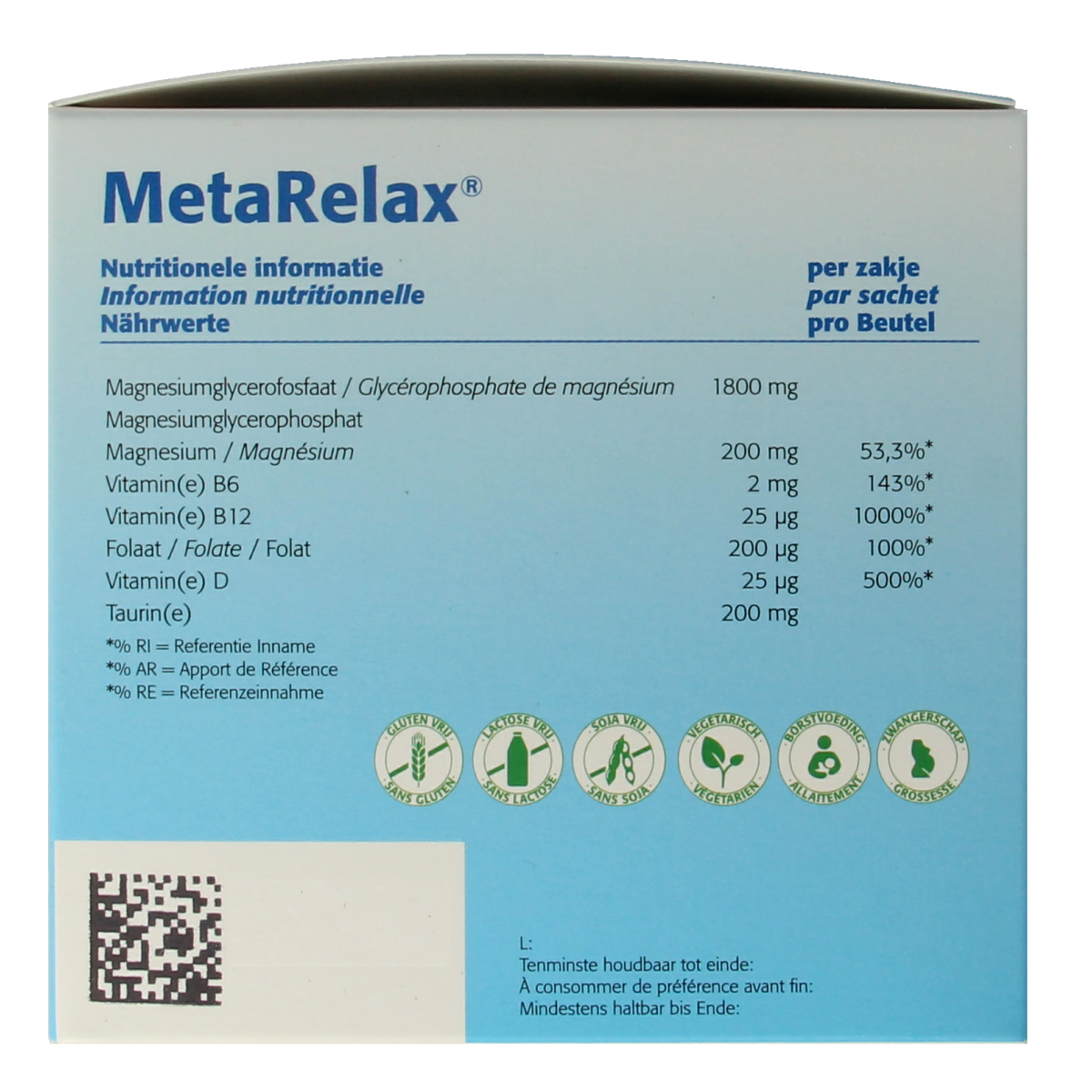 Metagenics Metarelax sachets 40.00 Sachets
