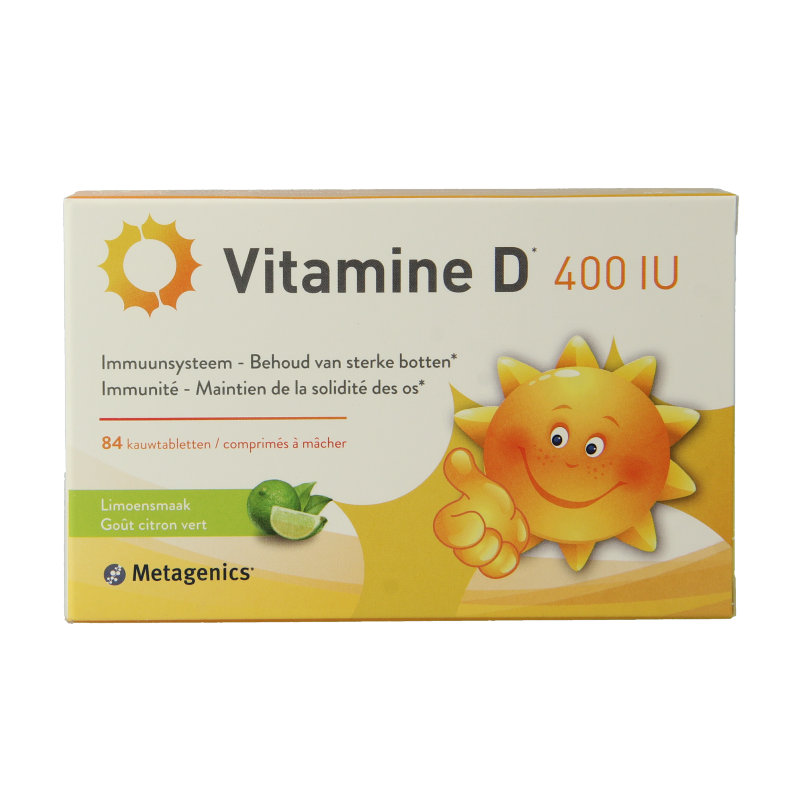 Metagenics Vitamine D 400IU 84 Kauwtabletten