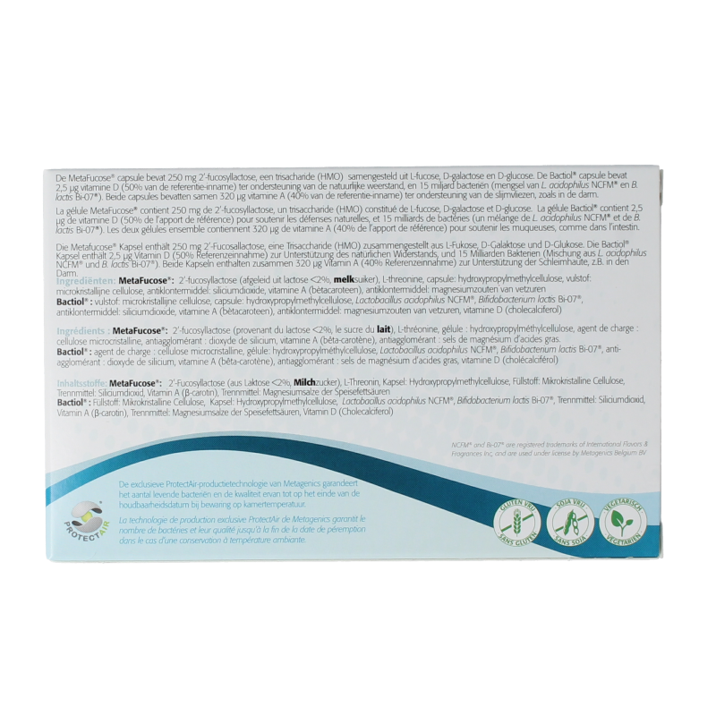 Metagenics Bactiol HMO fucose 2x15 capsules 30 Capsules