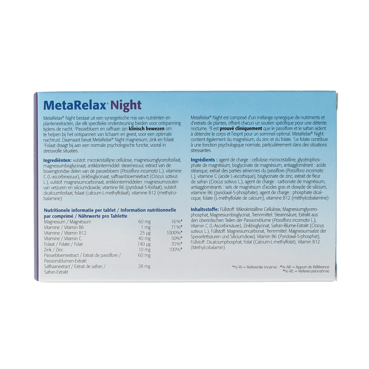 Metagenics Metarelax night 60.00 Tabletten