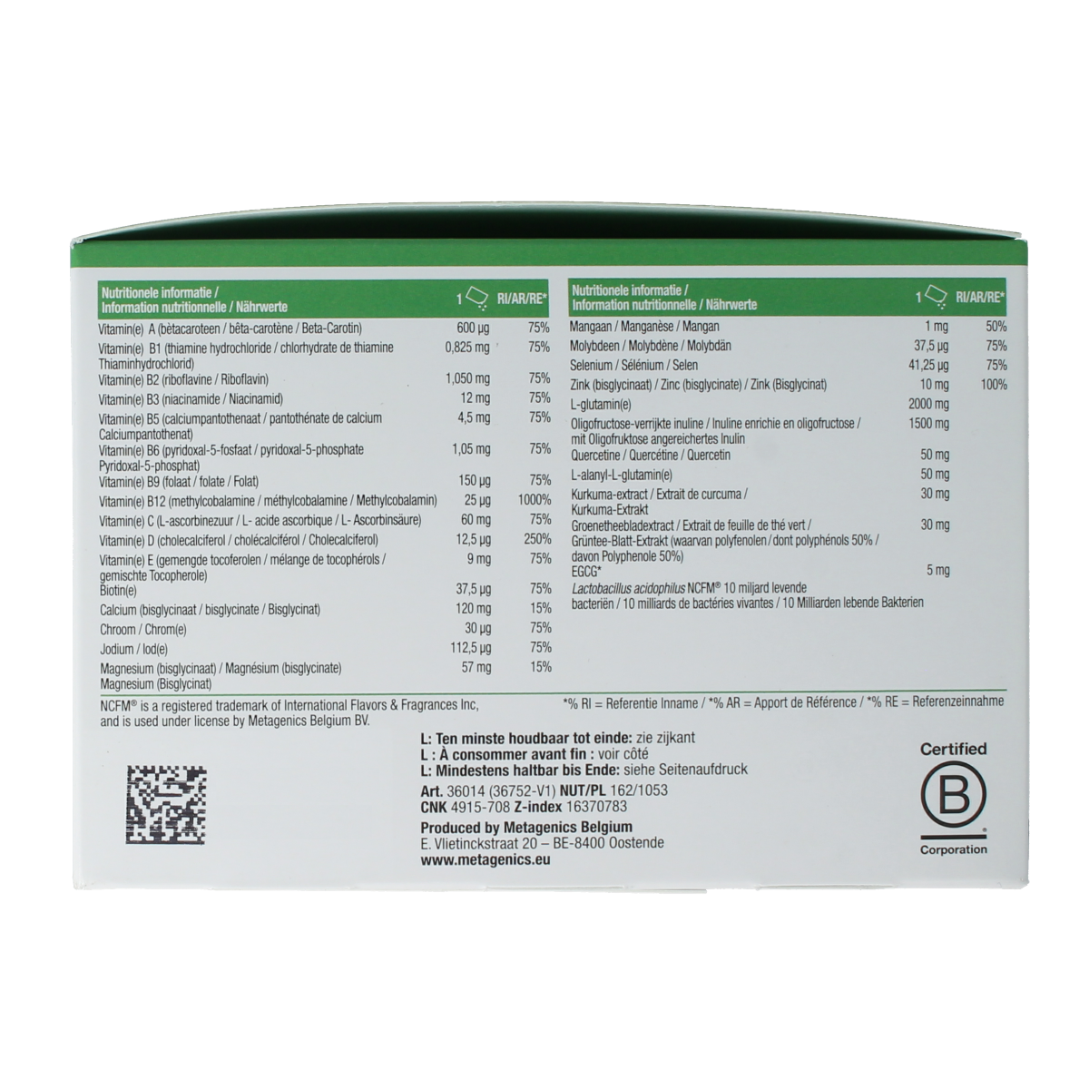 Metagenics Nutrimonium original noa nfd 28.00 Zakjes