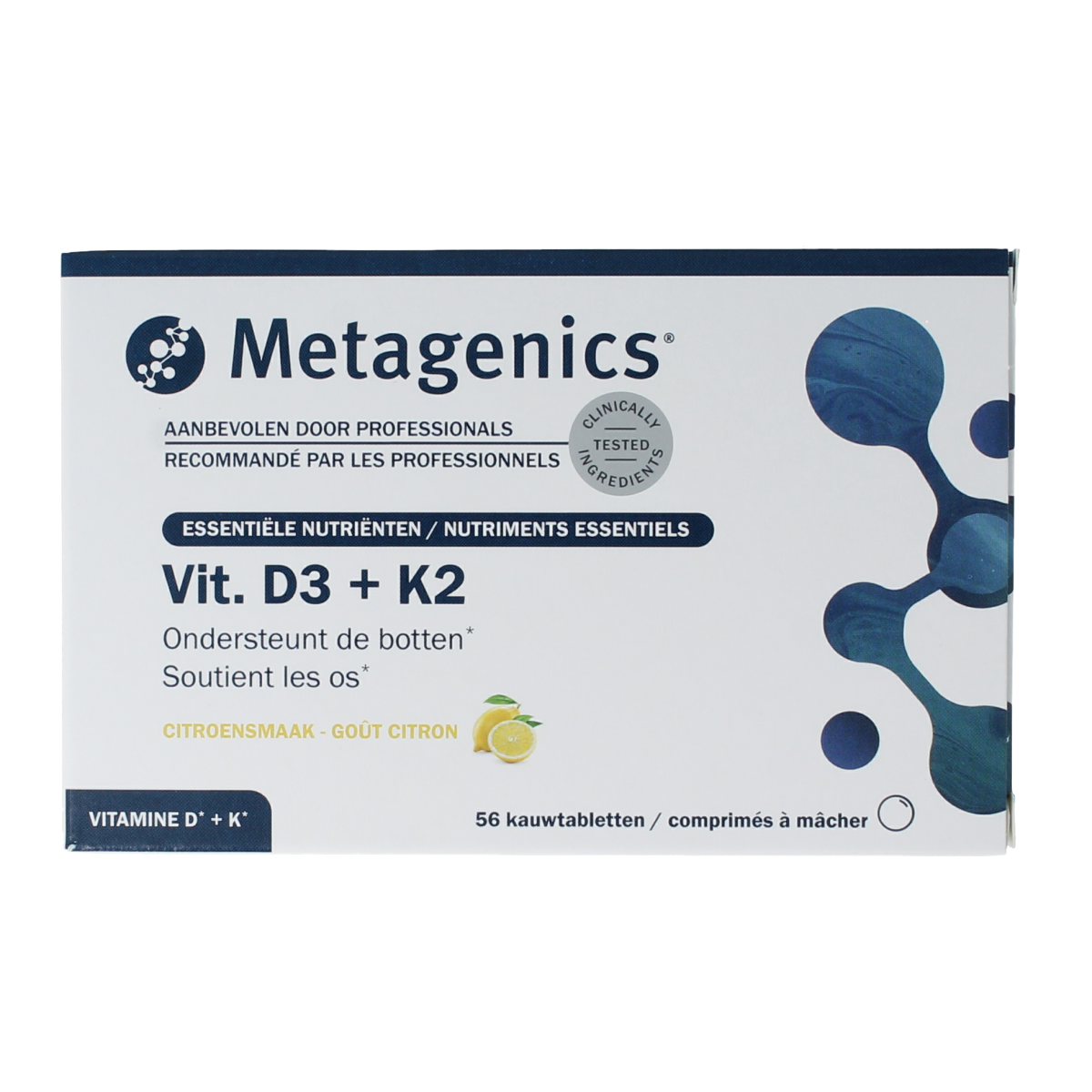 Metagenics Vitamine D3 +K2 NFD 56.00 Kauwtabletten