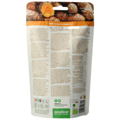 Purasana Curcuma poeder vegan bio 200.00 Gram