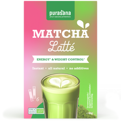 Purasana Instant matcha latte 6x10g bio 60.00 Gram