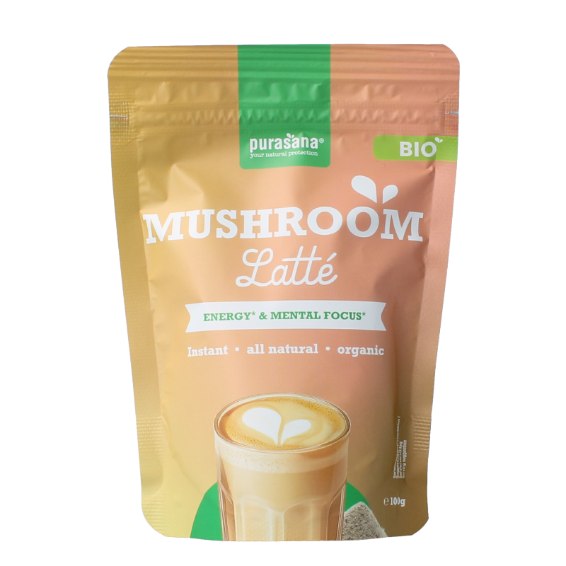 Purasana Instant mushroom latte bio 100 Gram