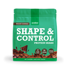 Purasana Shape & control plant protein chocolade 350.00 Gram