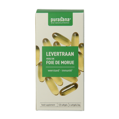 Purasana Levertraan 120 Softgels