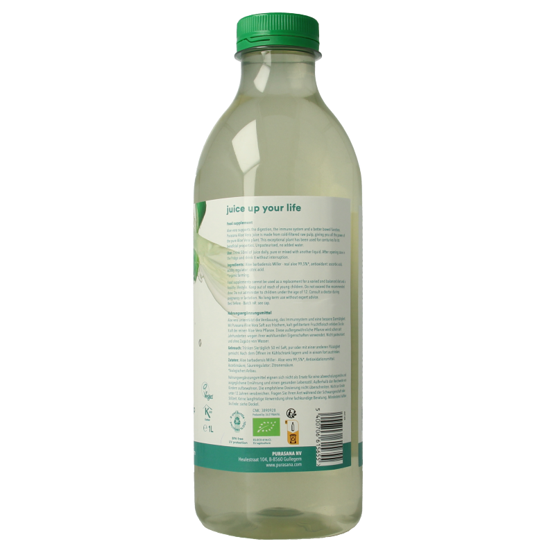 Purasana Aloe vera sap vegan bio 1 Liter